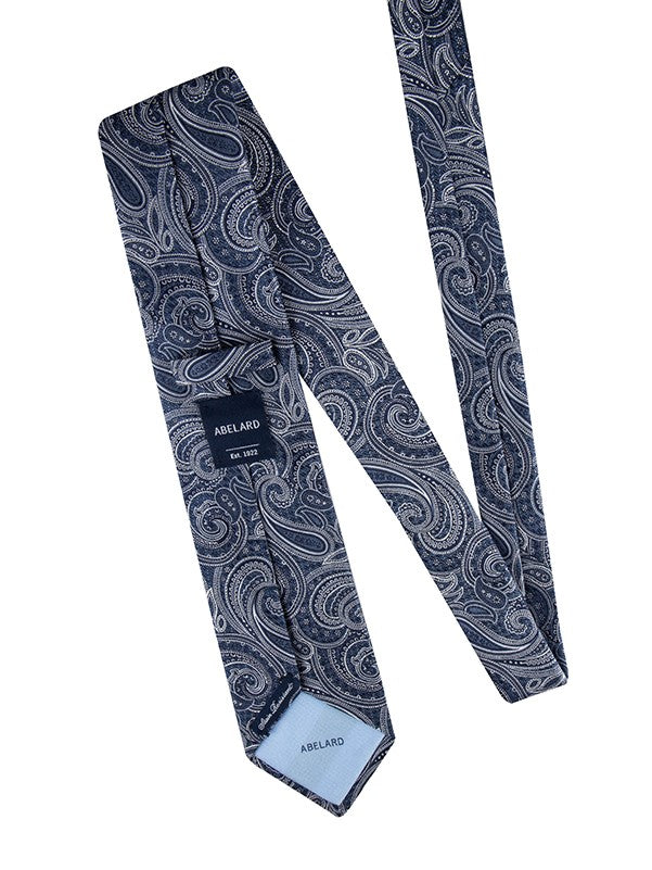 Abelard Blue Geometric Silk Tie