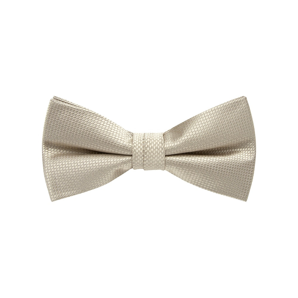 Bow Tie, Wedding, Gold. Supplied with matching pocket square.