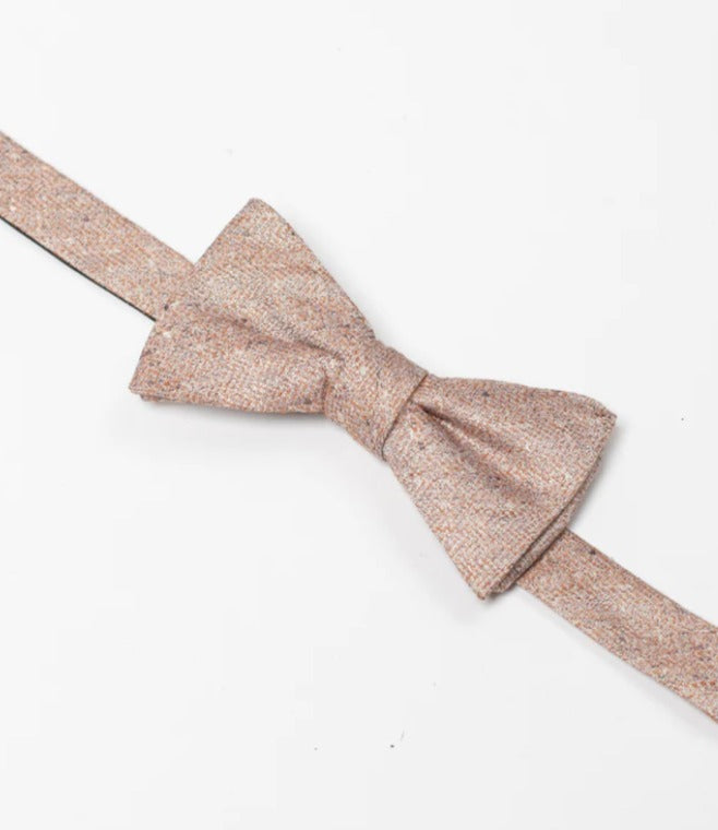 James Harper Champagne Textured Bow Tie