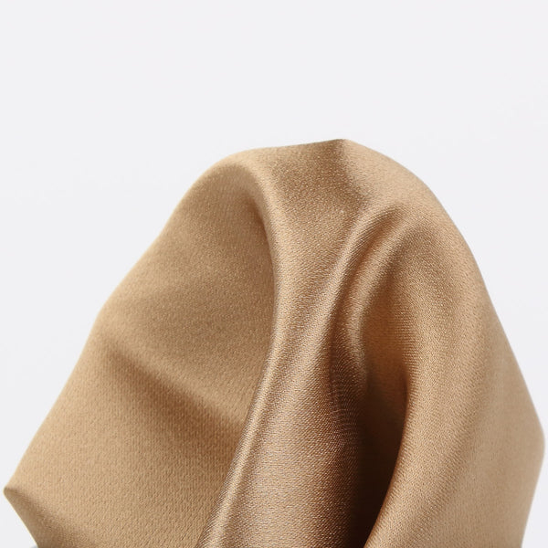 JAMES A'DELIN Bronze - Satin Weave Silk Pocket Square