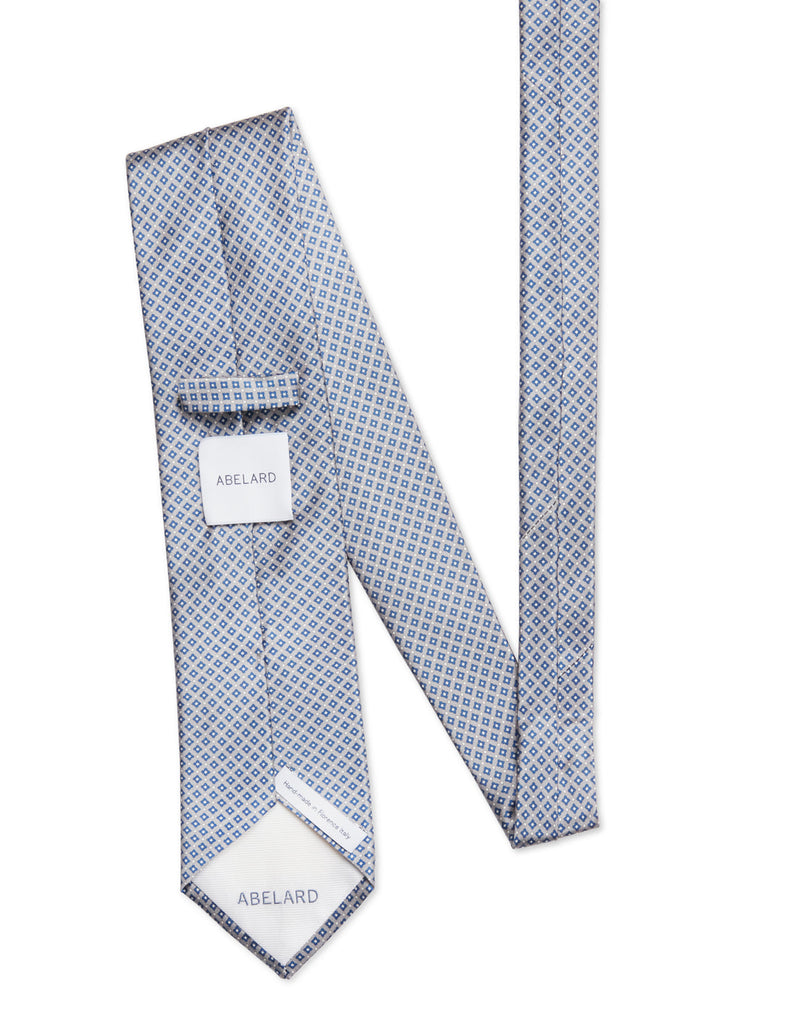 Abelard Italian Silk Tie Geometric Diamond Print