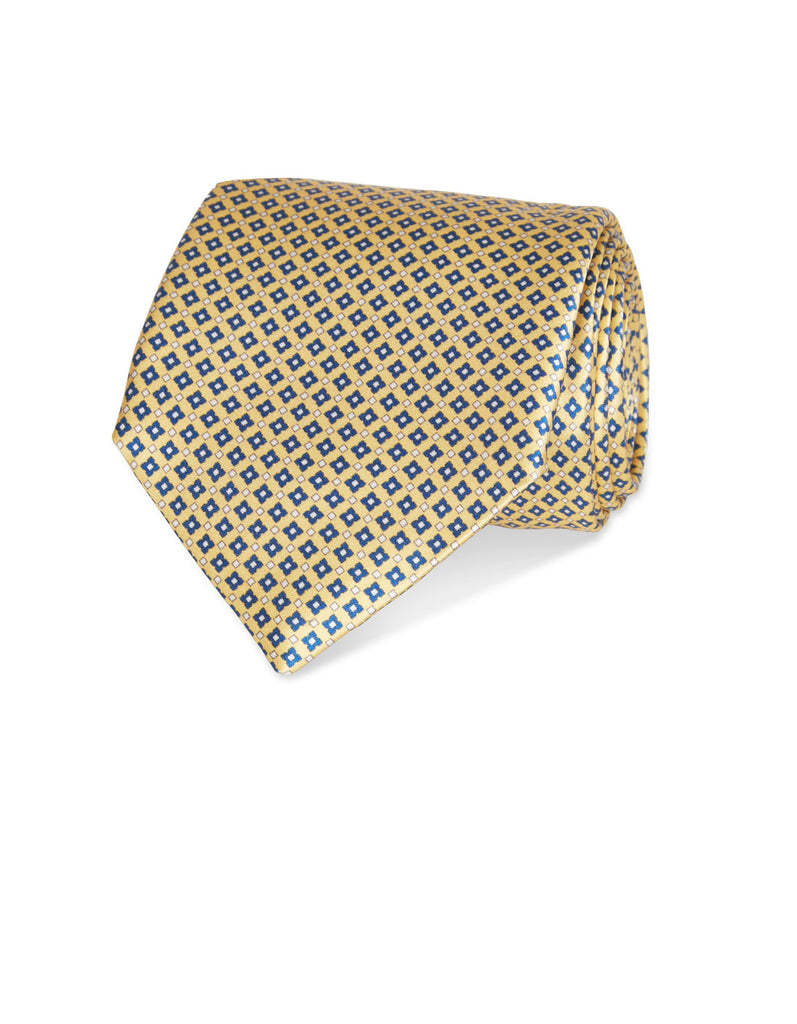 Abelard Italian Silk Tie Geometric Diamond Print