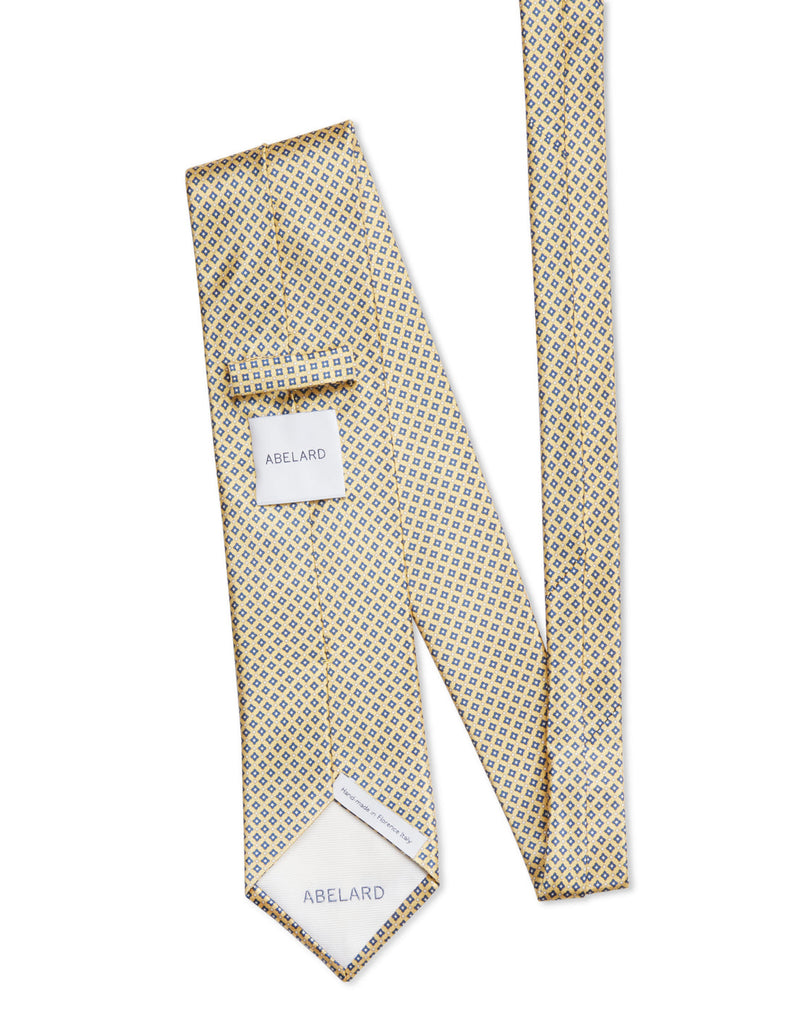 Abelard Italian Silk Tie Geometric Diamond Print
