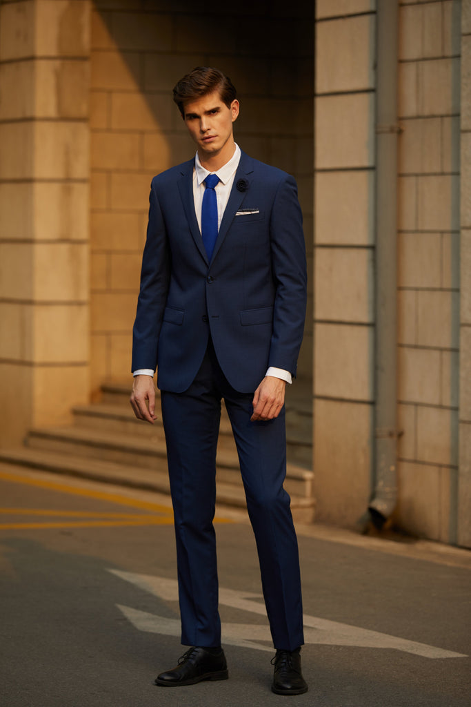 Savile Row Blue Formal Hire Lounge Suit