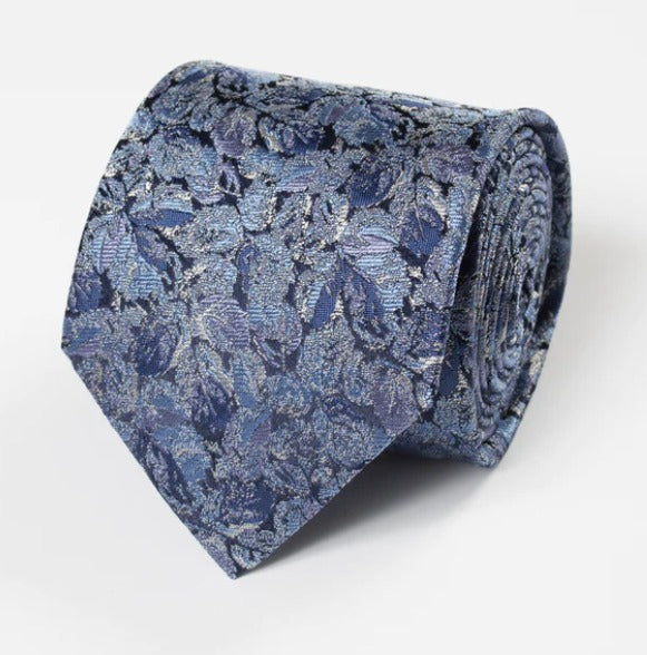 Hardy Amies Blue Classic Floral Tie