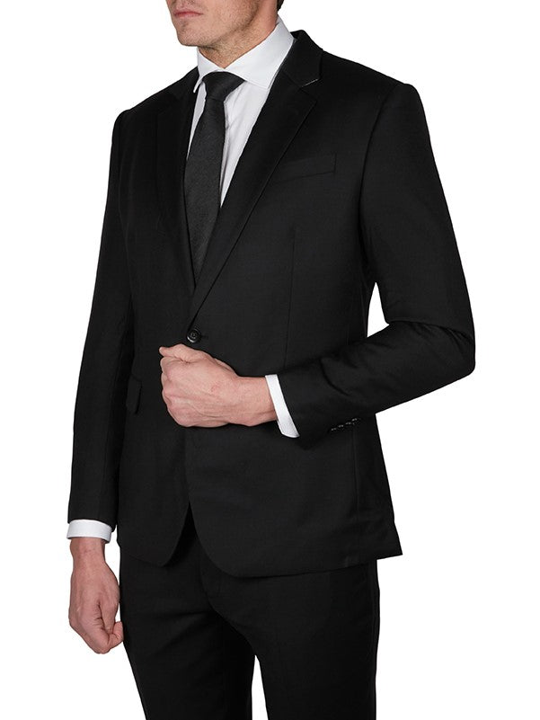 Geoffrey Beene Black Boucle Suit