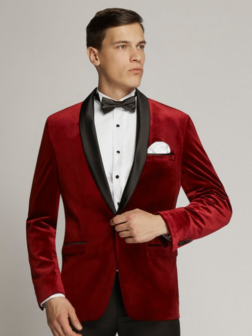 Burgundy Velvet Dinner Tuxedo Jacket Tony Barlow Brisbane