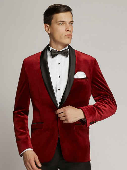 Burgundy Velvet Dinner/Tuxedo Jacket