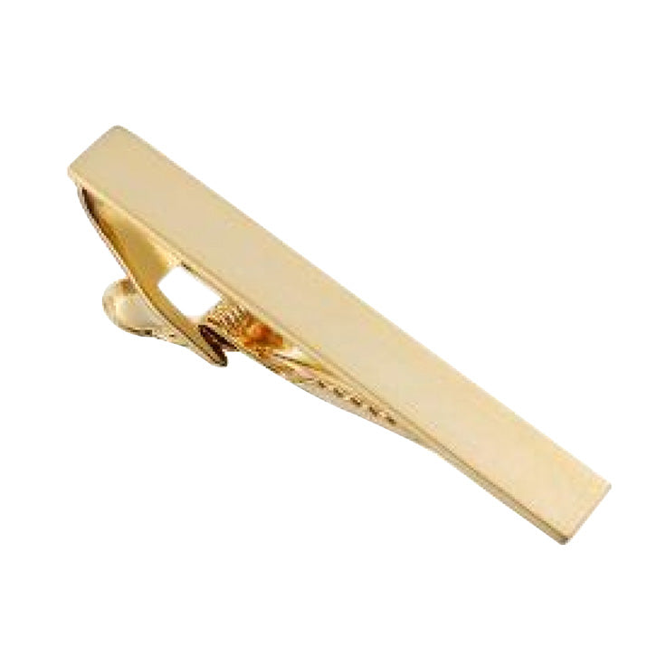 BRUSHED GOLD PLATED TIE CLIP