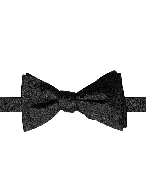 JAMES HARPER BLACK PAISLEY BOWTIE