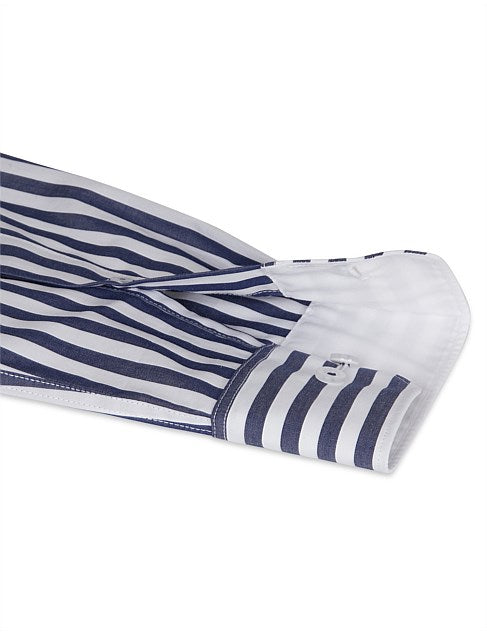 ABELARD BEACH UMBRELLA STRIPE SHIRT