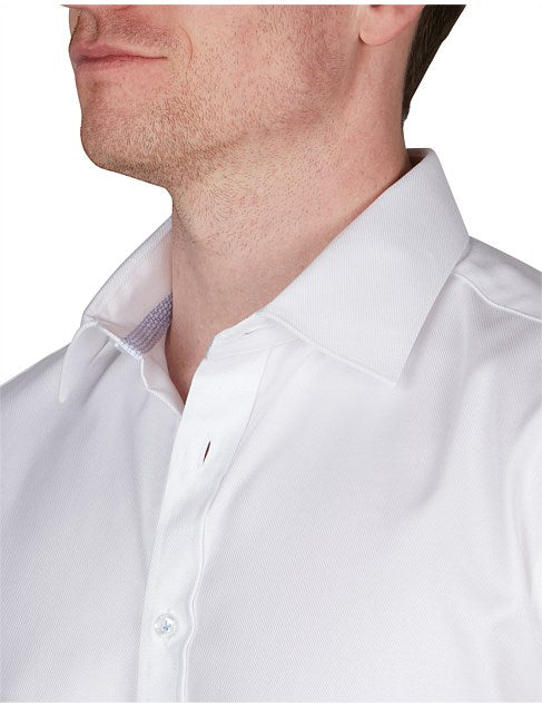 ABELARD WHITE GLOSS FINE TWILL SHIRT