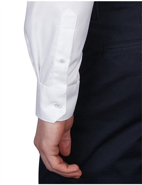 ABELARD WHITE GLOSS FINE TWILL SHIRT