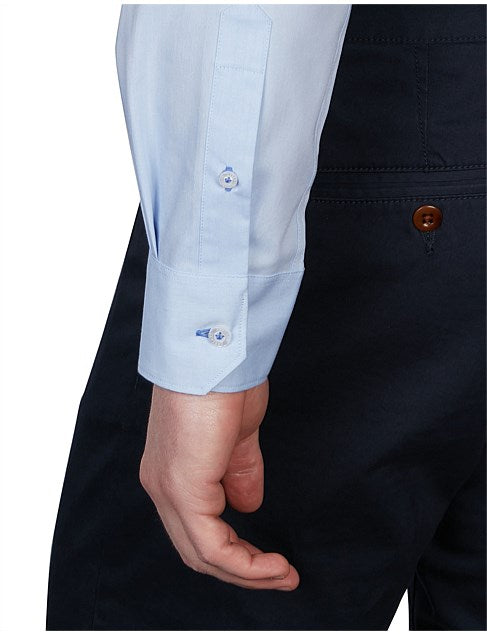 ABELARD 4-WAY STRETCH BLUE LS SHIRT