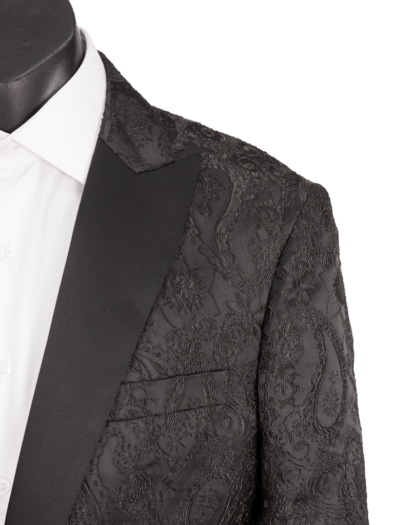 Gold Black Paisley Dinner/Tuxedo Jacket