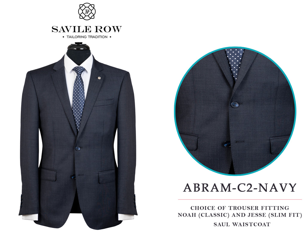 Savile Row Abram Navy (C2) Suit