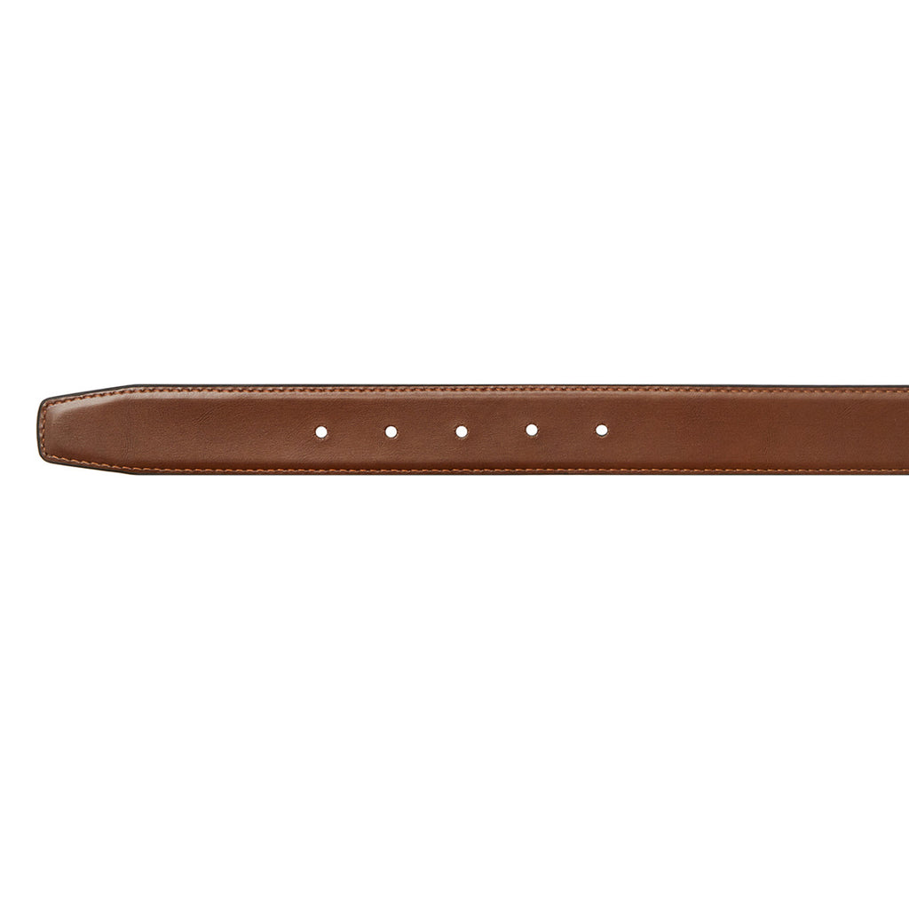 BOSTON Black/Chestnut. Reversible Leather Belt. 30mm width.