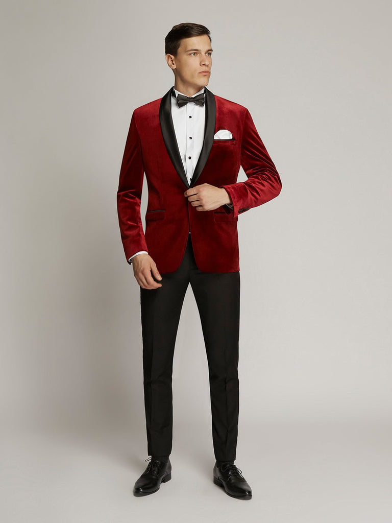 Burgundy Velvet Dinner/Tuxedo Jacket