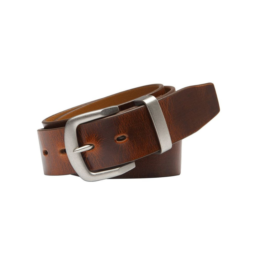 BRONCO Cognac. Full Grain Natural Leather Belt. 38mm width.