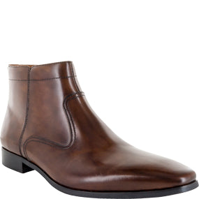 Florsheim Belgrade Plain Toe Side Zip Brown Boot