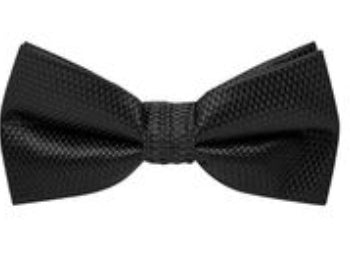 Buckle Carbon Black Bow Tie