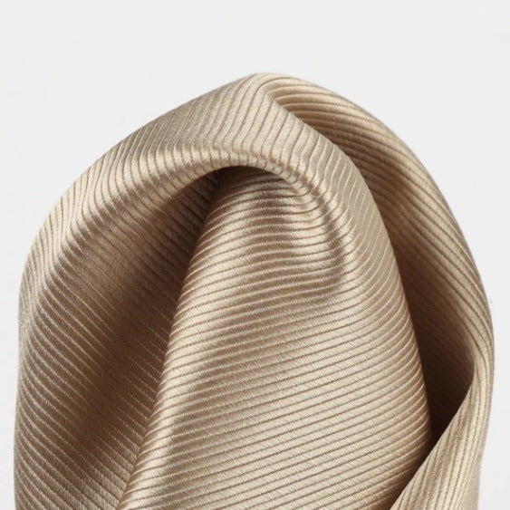 JAMES A'DELIN Bronze - Twill Weave Silk Pocket Square