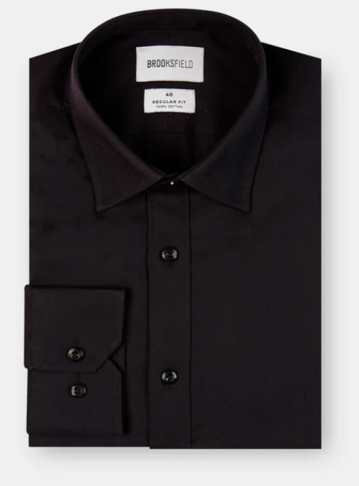 Brooksfield The Staple Black Shirt