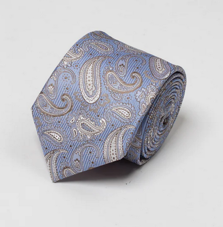 James Harper Sky Paisley Tie