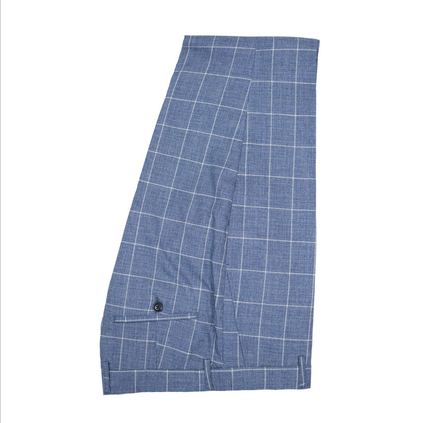 Varce Sky Blue Check Suit