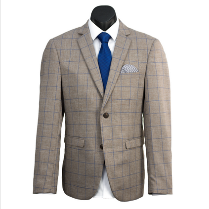 Varce Biscuit Check Suit