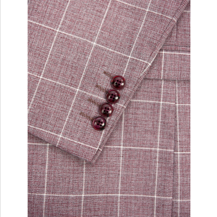 Varce Garnet Check Suit