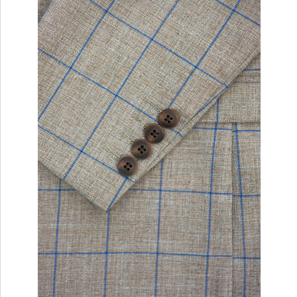 Varce Biscuit Check Suit