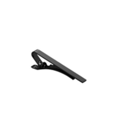 Buckle Polished Black Tie Bar