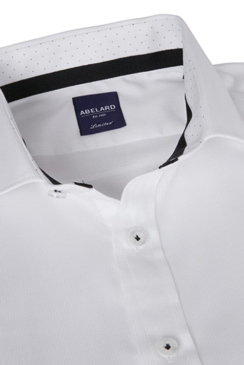 Abelard White Dobby Slim Shirt