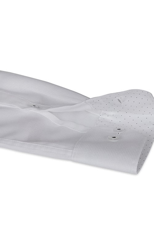 Abelard White Dobby Slim Shirt