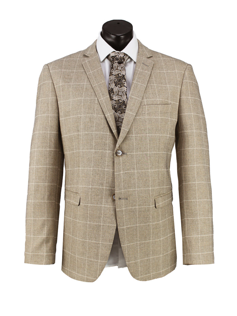 Boulvandre Beige Check Jacket