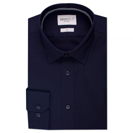 Brooksfield The Staple Navy Shirt