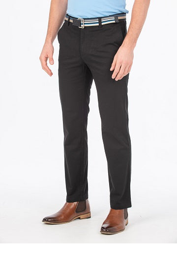 Bob Spears Active Waist Casual Black Pant