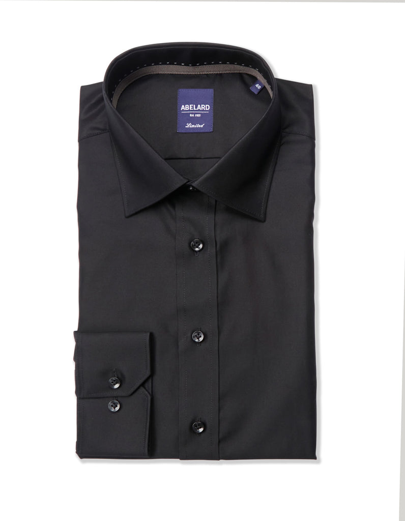 Abelard Black Luxe Twill Classic Shirt