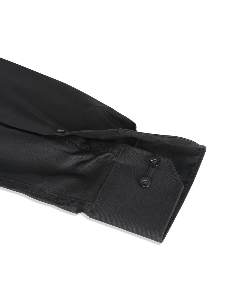 Abelard Black Luxe Twill Slim Shirt