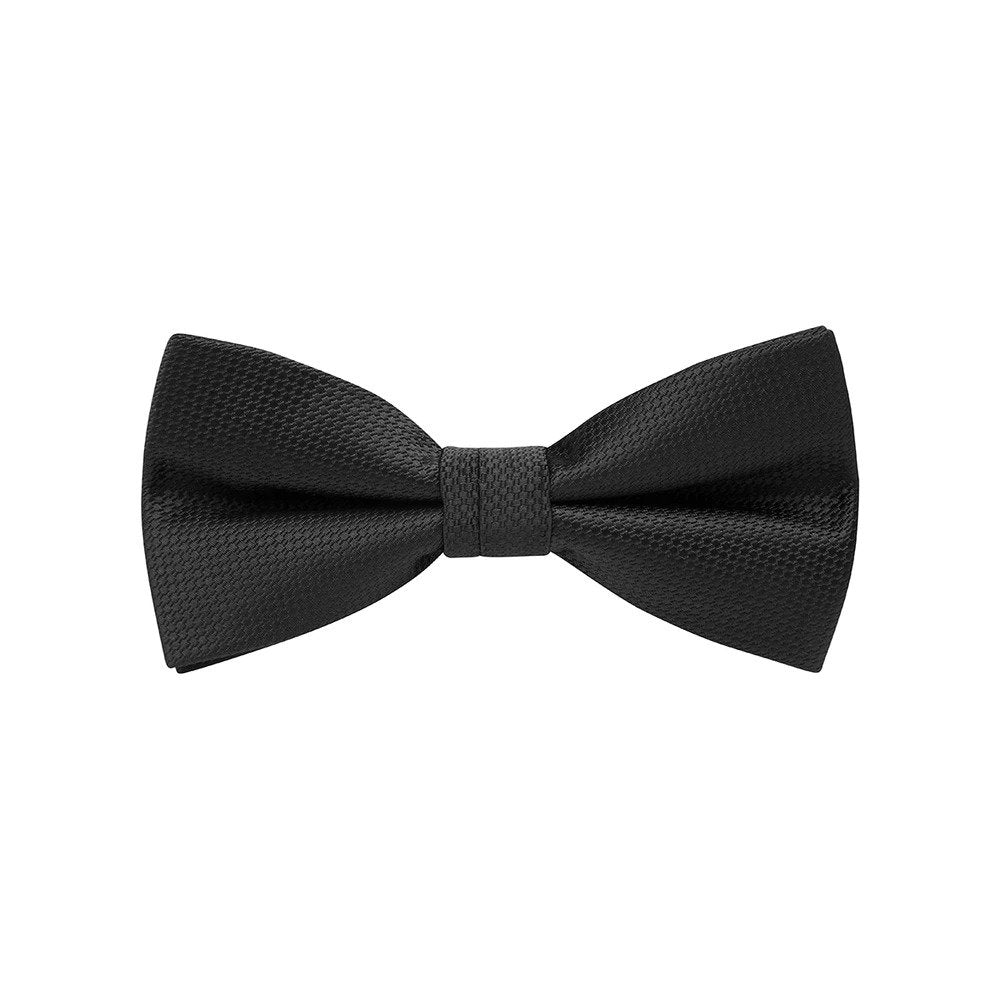 Bow Tie, Wedding, Black/White. Supplied with a white pocket square.