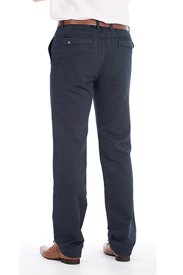 BOB SPEARS Euro Slim Fit Casual Pant. Navy. All Season.