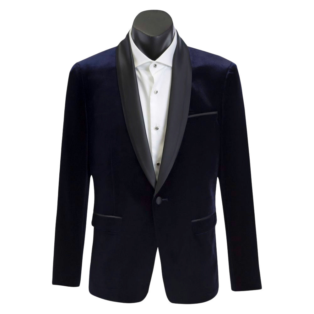 Navy Velvet Dinner/Tuxedo Jacket