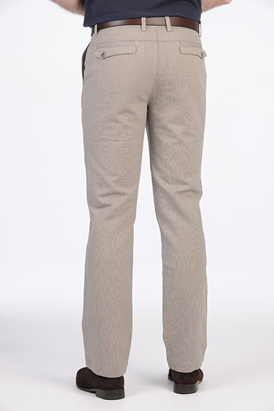 BOB SPEARS Euro Slim Fit Casual Pant. Taupe. All Season.