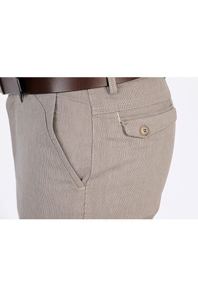 BOB SPEARS Euro Slim Fit Casual Pant. Taupe. All Season.