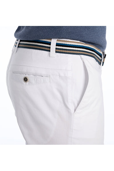 Bob Spears Active Waist White Casual Pant